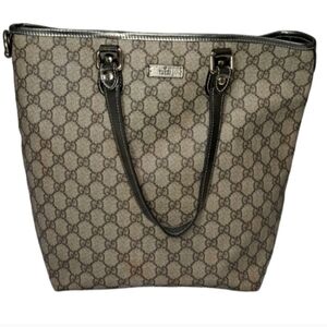 Gucci Beige and Black Tote Bag